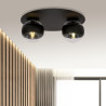 Lampa sufitowa  SOLAR 2 BLACK/STRIPE 1129/2 EMIBIG