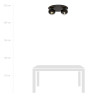 Lampa sufitowa  SOLAR 2 BLACK/STRIPE 1129/2 EMIBIG