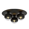 Lampa sufitowa  SOLAR 3 BLACK/STRIPE 1129/3 EMIBIG