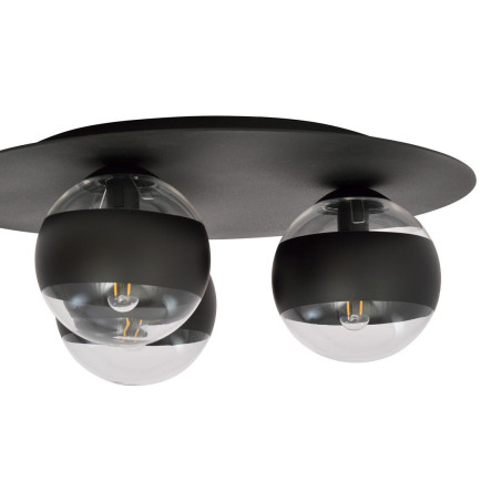 Lampa sufitowa  SOLAR 3 BLACK/STRIPE 1129/3 EMIBIG