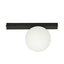 Lampa sufitowa  FIT 1 BLACK/OPAL 1124/1 EMIBIG