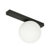 Lampa sufitowa  FIT 1 BLACK/OPAL 1124/1 EMIBIG