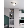 Lampa sufitowa  FIT 1 BLACK/OPAL 1124/1 EMIBIG