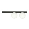 Lampa sufitowa  FIT 2 BLACK/OPAL 1124/2 EMIBIG