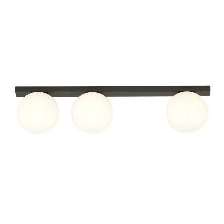 Lampa sufitowa  FIT 3 BLACK/OPAL 1124/3 EMIBIG