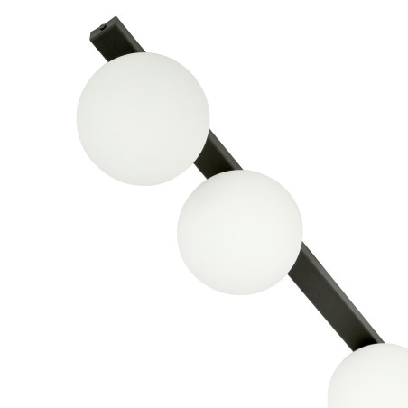 Lampa sufitowa  FIT 3 BLACK/OPAL 1124/3 EMIBIG