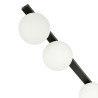 Lampa sufitowa  FIT 3 BLACK/OPAL 1124/3 EMIBIG