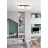 Lampa sufitowa  FIT 3 BLACK/OPAL 1124/3 EMIBIG
