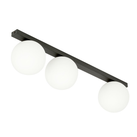 Lampa sufitowa  FIT 3 BLACK/OPAL 1124/3 EMIBIG