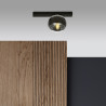 Lampa sufitowa  FIT 1 BLACK/STRIPE 1123/1 EMIBIG
