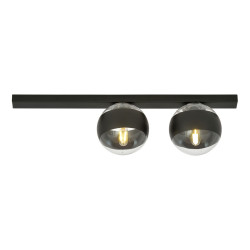 Lampa sufitowa  FIT 2 BLACK/STRIPE 1123/2 EMIBIG