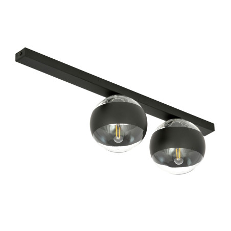 Lampa sufitowa  FIT 2 BLACK/STRIPE 1123/2 EMIBIG