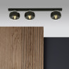 Lampa sufitowa  FIT 3 BLACK/STRIPE 1123/3 EMIBIG