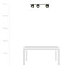 Lampa sufitowa  FIT 3 BLACK/STRIPE 1123/3 EMIBIG