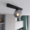 Lampa sufitowa  FIT 1 BLACK/GRAFIT 1122/1 EMIBIG