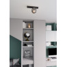 Lampa sufitowa  FIT 1 BLACK/GRAFIT 1122/1 EMIBIG