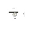 Lampa sufitowa  FIT 1 BLACK/GRAFIT 1122/1 EMIBIG