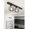 Lampa sufitowa  FIT 2 BLACK/GRAFIT 1122/2 EMIBIG