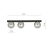 Lampa sufitowa  FIT 3 BLACK/GRAFIT 1122/3 EMIBIG
