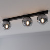 Lampa sufitowa  FIT 3 BLACK/GRAFIT 1122/3 EMIBIG