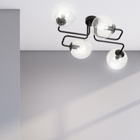 Lampa sufitowa  BRENDI 4 BL TRANSPARENT 831/4 EMIBIG