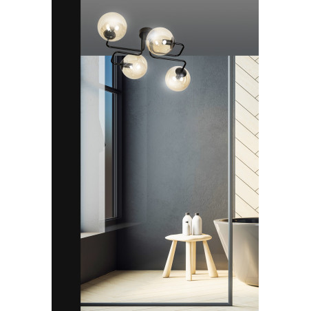 Lampa sufitowa  BRENDI 4 BL MIODOWY 833/4 EMIBIG