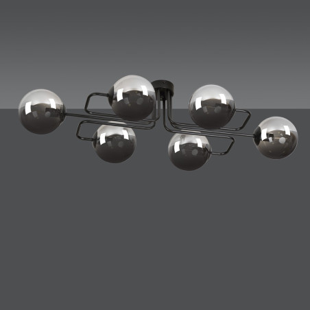 Lampa sufitowa  BRENDI 6A BL GRAFIT 832/6A EMIBIG