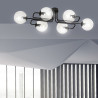Lampa sufitowa  BRENDI 6A BL TRANSPARENT 831/6A EMIBIG