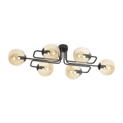 Lampa sufitowa  BRENDI 6A BL MIODOWY 833/6A EMIBIG