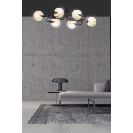 Lampa sufitowa  BRENDI 6A BL MIODOWY 833/6A EMIBIG