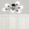 Lampa sufitowa  BRENDI 6B BL TRANSPARENT 831/6B EMIBIG