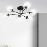 Lampa sufitowa  BRENDI 6B BL TRANSPARENT 831/6B EMIBIG