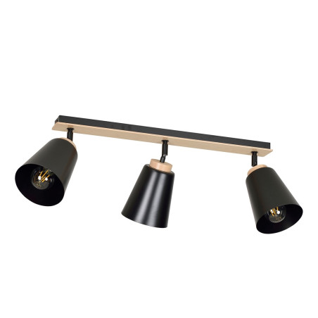 Lampa sufitowa  ATLAS 3 BLACK 725/3 EMIBIG