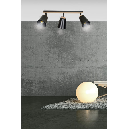 Lampa sufitowa  ATLAS 3 BLACK 725/3 EMIBIG