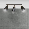 Lampa sufitowa  ATLAS 3 BLACK 725/3 EMIBIG