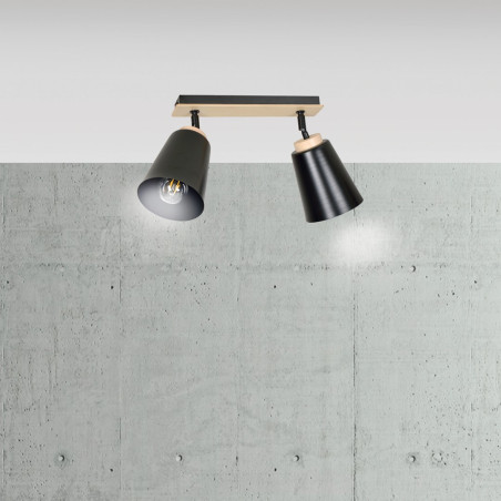Lampa sufitowa  ATLAS 2 BLACK 725/2 EMIBIG