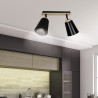 Lampa sufitowa  ATLAS 2 BLACK 725/2 EMIBIG