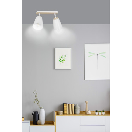 Lampa sufitowa  ATLAS 2 WHITE 724/2 EMIBIG