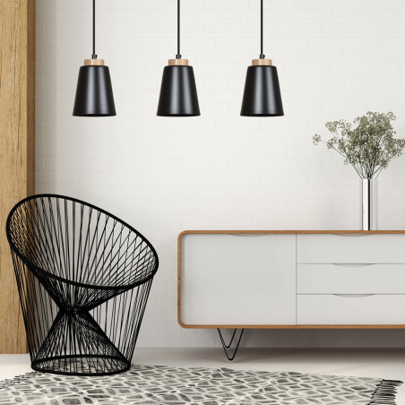Lampa wisząca BOLERO 1 BLACK 442/1 EMIBIG