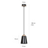 Lampa wisząca BOLERO 1 BLACK 442/1 EMIBIG