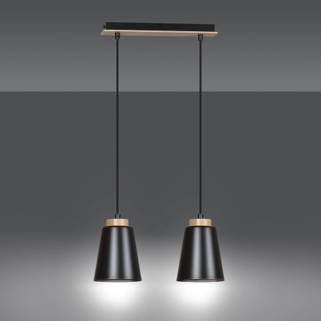 Lampa wisząca BOLERO 2 BLACK 442/2 EMIBIG