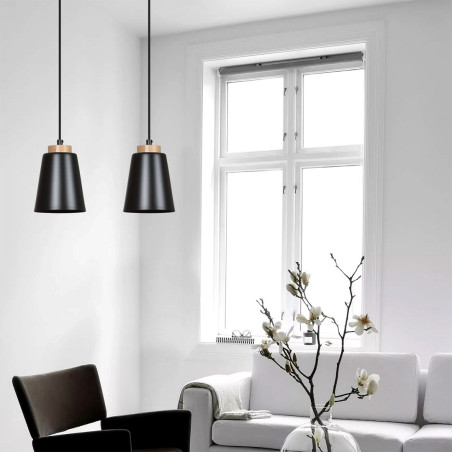 Lampa wisząca BOLERO 2 BLACK 442/2 EMIBIG