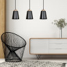 Lampa wisząca BOLERO 3 BLACK 442/3 EMIBIG