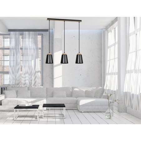 Lampa wisząca BOLERO 3 BLACK 442/3 EMIBIG