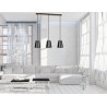 Lampa wisząca BOLERO 3 BLACK 442/3 EMIBIG