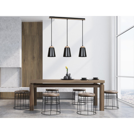 Lampa wisząca BOLERO 3 BLACK 442/3 EMIBIG