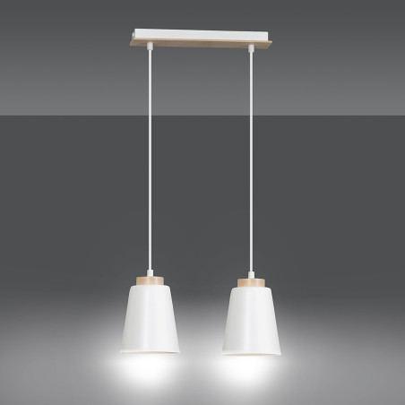Lampa wisząca BOLERO 2 WHITE 443/2 EMIBIG