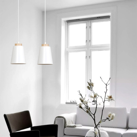 Lampa wisząca BOLERO 2 WHITE 443/2 EMIBIG