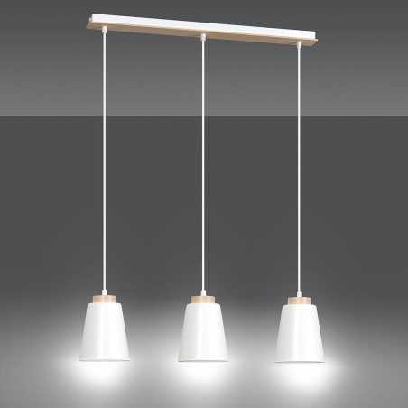 Lampa wisząca BOLERO 3 WHITE 443/3 EMIBIG