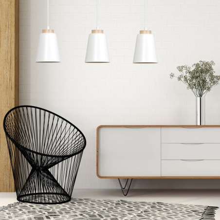 Lampa wisząca BOLERO 3 WHITE 443/3 EMIBIG